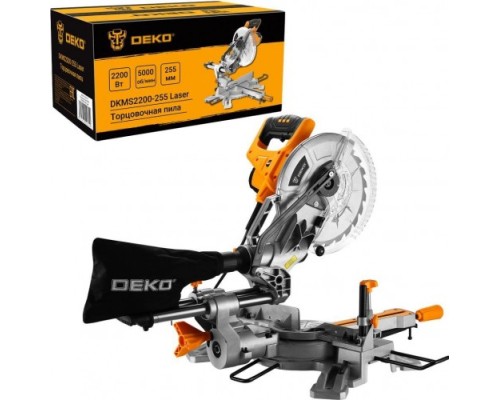 Пила торцовочная сетевая DEKO DKMS2200-255 Laser [063-4218]