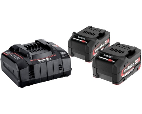 Набор аккумуляторов и зарядное устройство METABO 18V Basic-Set 2х5.2 Ач Li-lon + ЗУ ASC 145 [RU_685051000]