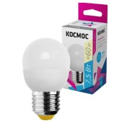 Лампа светодиодная КОСМОС GL45 7.5W 220V E27 3000K LkecLED7.5wGL45E2730