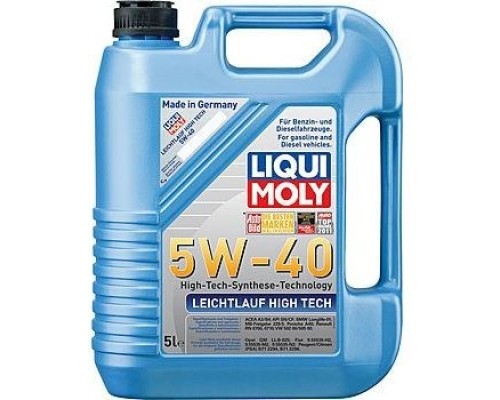 Масло моторное LIQUI-MOLY SAE 5W40 Leichtlauf High Tech 5 л 8029 синтетическое [8029]