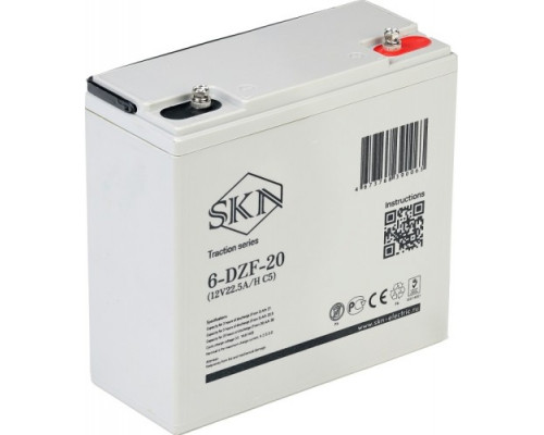 Аккумулятор GELBERT 6-DZF-20 тяговый 12V 22,5 А/ч