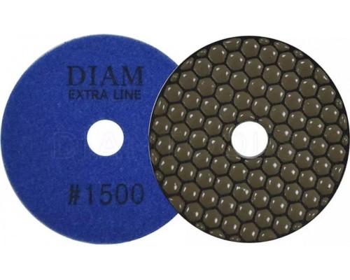 Алмазная тарелка на липучке DIAM АГШК 100*2,0 №1500 Extra Line (сухая) [000524]