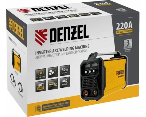 Сварочный инвертор DENZEL DM-220 Standart [94326]