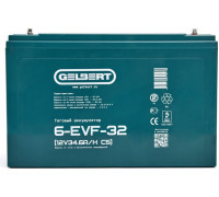 Аккумулятор GELBERT 6-EVF-32 (12V34.6A/H C5) тяговый 025376