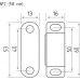 Защелка мебельная НОРА-М №2 магнитная 
