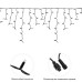 Гирлянда Neon-Night 255-223 БАХРОМА (Айсикл), 4,0х0,6м, 128 LED СИНИЙ, 2,3мм