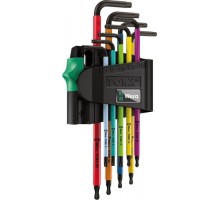 Набор ключей TORX WERA 967 SPKL/9 TORX® BO Multicolour Winkelschlsselsat 9 предметов WE-024335 [WE-024335]