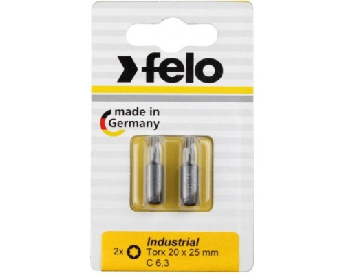 Бита для заворачивания FELO 02630036 torx 30x25, серия industrial, 2 шт в блистере