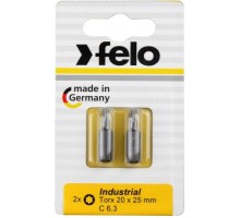 Бита для заворачивания FELO 02625036 torx 25x25, серия industrial, 2 шт в блистере