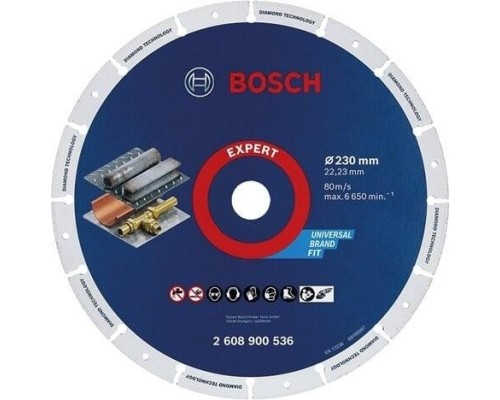 Алмазный диск для резки металла BOSCH 230х22.2 мм EXPERT [2608900536]