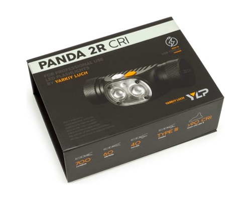 Фонарь ЯРКИЙ ЛУЧ PANDA 2R-CRI YLP налобный [4606400106654]