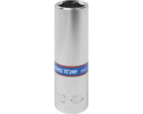 Головка шестигранная глубокая 1/4" KING TONY 223510М 10 мм