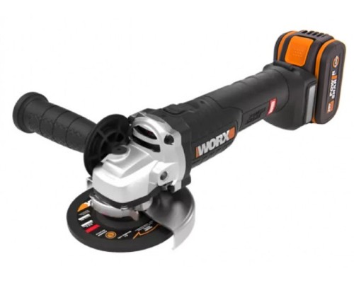 Угловая шлифмашина аккумуляторная Worx WX813 бесщеточная