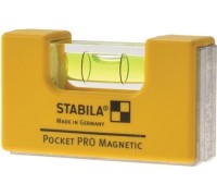 Уровень строительный STABILA тип Pocket Pro Magnetic с чехлом на пояс в блистере 17953 17953