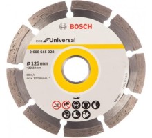 Алмазный диск для резки бетона BOSCH 125-22,23 мм ECO Universal  [2608615028]