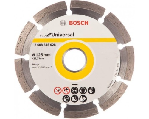 Алмазный диск для резки бетона BOSCH 125-22,23 мм ECO Universal [2608615028]