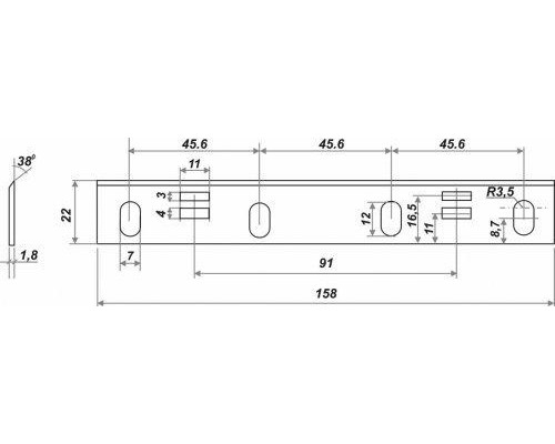 Нож строгальный КОРВЕТ 25530 к К-101 (2 шт.)