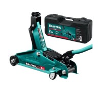 Домкрат подкатной KRAFTOOL 43453-2-K для легковых а/м, в кейсе