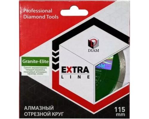 Алмазный диск для резки гранита DIAM 1A1R GRANITE-ELITE 115x1,6x7.5x22,2 [000229]