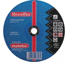 Отрезной круг по металлу METABO 230x3,0х22,23 мм прямой А30 Novoflex [616452000]