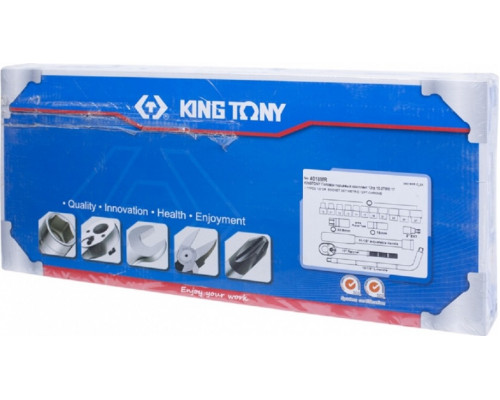 Набор головок 1/2" KING TONY 4018MR, 17 предметов