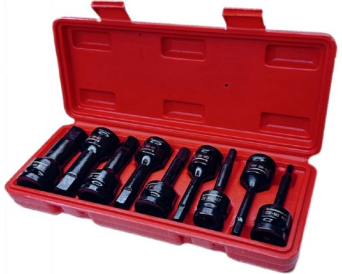 Набор ударных головок HEX 1/2 дюйма STANKO CS122487, 9 предметов
