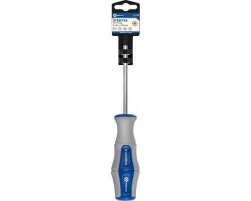 Отвертка TX КОБАЛЬТ 910-089 ultra grip tamper-30х100 мм cr-v, двухкомпонентная