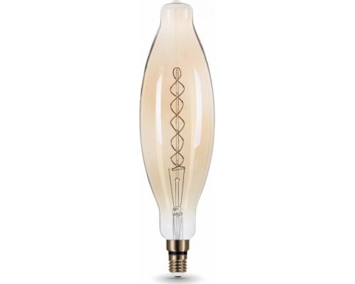 Лампа светодиодная GAUSS T120 filament 8w 620lm 2400к е27 golden flexible led [156802008]