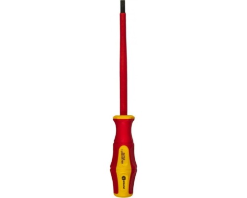 Отвертка диэлектрическая шлицевая КОБАЛЬТ 646-461 ultra grip sl 6,5х150 мм cr-v, двухкомпонентная ру Отвертка диэлектрическая шлицевая КОБАЛЬТ 646-461 ultra grip sl 6,5х150 мм cr-v, двухкомпонентная ру