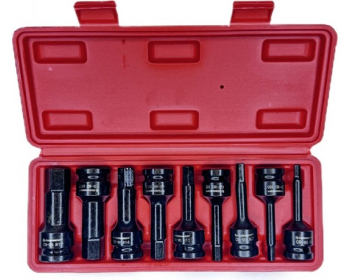 Набор ударных головок HEX 1/2 дюйма STANKO CS122487, 9 предметов