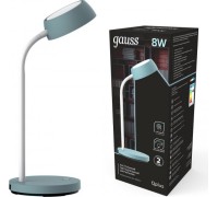 Светильник настольный GAUSS GT6023 qplus 8w 600lm 4000k 170-265v бирюзовый диммируемы
