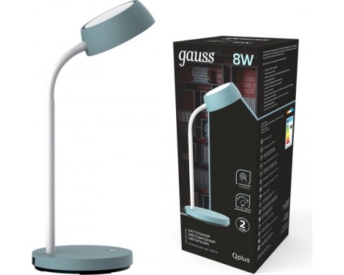 Светильник настольный GAUSS GT6023 qplus 8w 600lm 4000k 170-265v бирюзовый диммируемы Светильник настольный GAUSS GT6023 qplus 8w 600lm 4000k 170-265v бирюзовый диммируемы