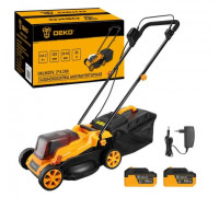 Газонокосилка аккумуляторная DEKO DKLM20V 20B, 2x4.2Aч, з/у, 320мм 083-2019