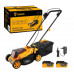 Газонокосилка аккумуляторная DEKO DKLM20V 20B, 2×4.2 Ач, 320 мм