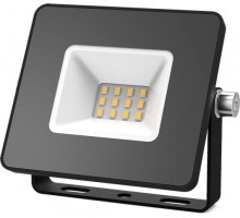 Прожектор GAUSS Elementary 10w 840lm 3000к 200-240v ip65 черный led 613527110