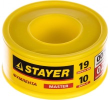 Фум лента STAYER MASTER плотность 0,25 г/см3, 0,075ммх19ммх10м [12360-19-025]