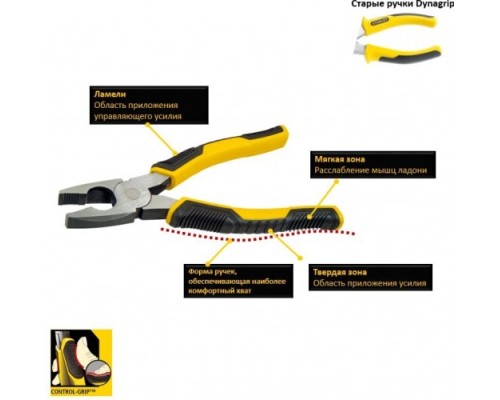 Длинногубцы STANLEY CONTROL-GRIP STHT0-75065 150 мм, изогнутые [STHT0-75065]