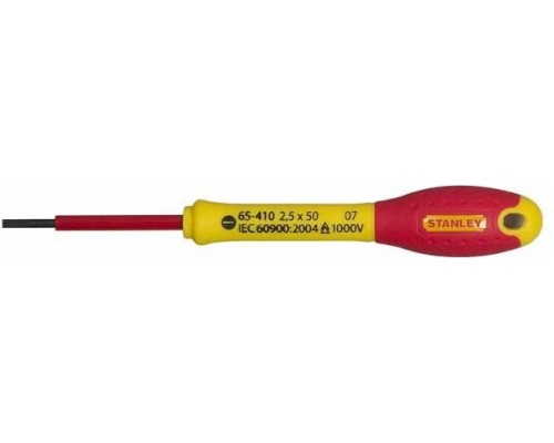 Отвертка шлицевая диэлектрическая STANLEY VDE FATMAX 0-65-410 2.5 х 50 мм [0-65-410]