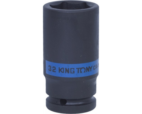 Ударная головка шестигранная глубокая 3/4" KING TONY 643532М 32 мм