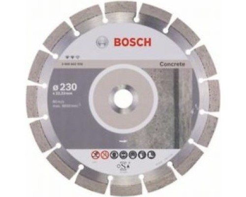 Алмазный диск для резки бетона BOSCH 230х22.2 мм Expert for Concrete [2608602559]