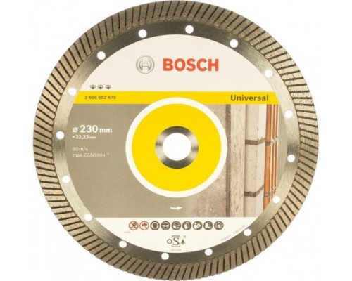 Алмазный диск универсальный BOSCH 230-22,23 мм Best for Universal Turbo [2608602675]