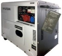 Электростанция дизельная с воздушным охлаждением HYUNDAI DHY  8500SE-3 в кожухе DHY 8500SE-3