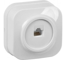 Розетка компьютерная IEK Glory РК10-ХБ 1-м белая EKH10-K01