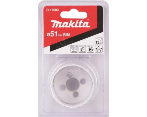 Коронка биметаллическая MAKITA D-17083 51мм