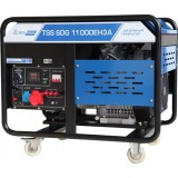 Электростанция дизельная с воздушным охлаждением ТСС SDG11000 EH3A открытая 100056