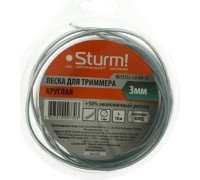 Леска триммерная Sturm BGT3535-3.0-0М-10 круг, метал. корд 3 мм/10 м