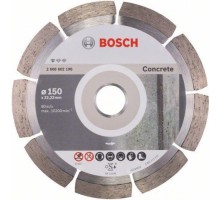 Алмазный диск для резки бетона BOSCH 150х22.2 мм Standard for Concrete [2608602198]