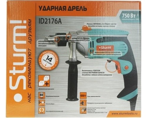 Дрель ударная сетевая STURM ID2176A [ID2176A]