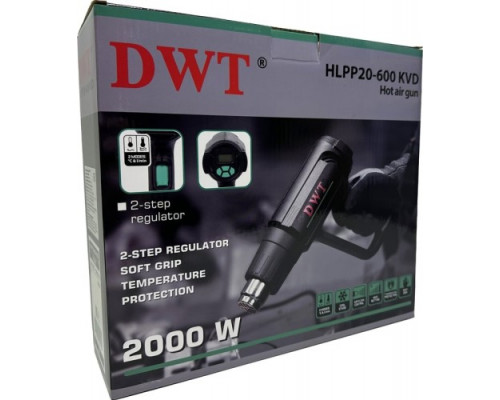 Фен строительный DWT HLPP20-600 KVD купить с доставкой и официальной гарантией