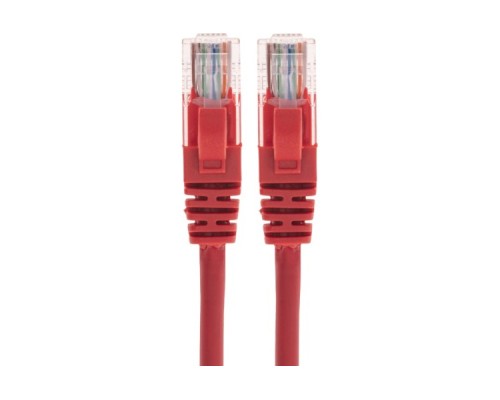 Патч-корд REXANT 02-0293-1 U/UTP, CAT 6, RJ45-RJ45, 26AWG, LSZH, красный 1м